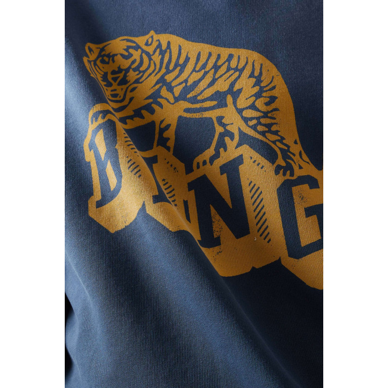 ANINE BING - Harvey Crew Retro Tiger Print Sweatshirt in Cotton
