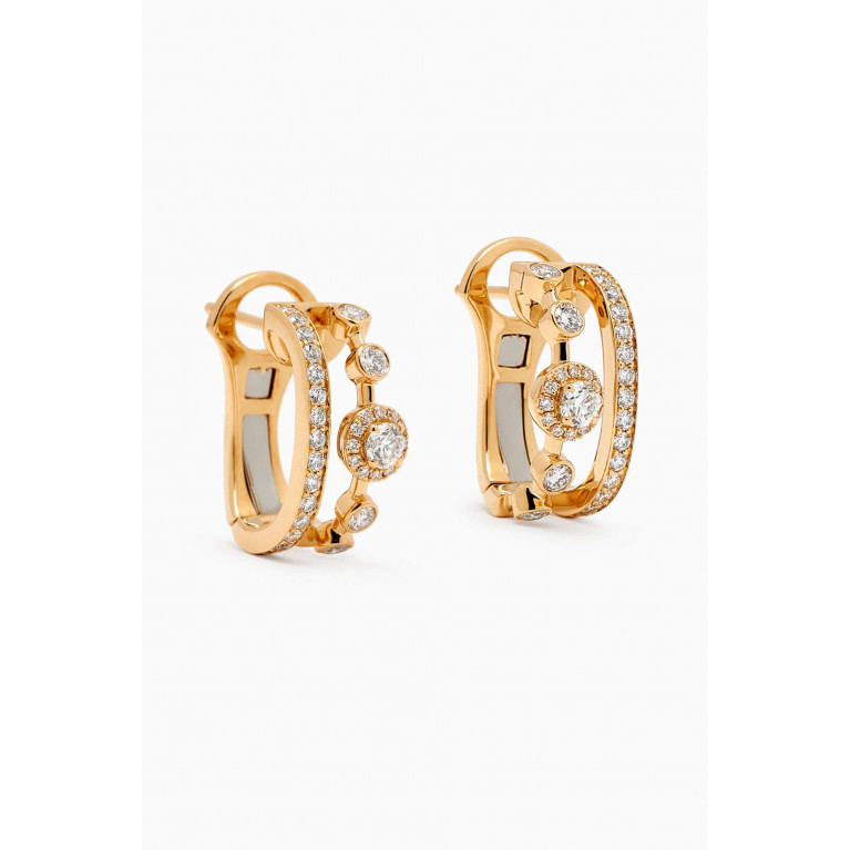 SARTORO - Happy Forever Diamond Earrings in 18kt Yellow Gold