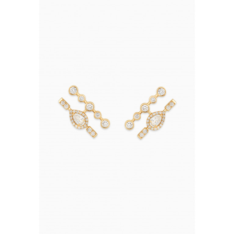 SARTORO - Mini Happy Diamond Earrings in 18kt Yellow Gold