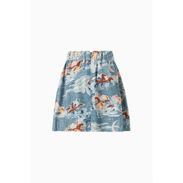 Raspberry Plum - Ophelia Printed Skirt in Cotton