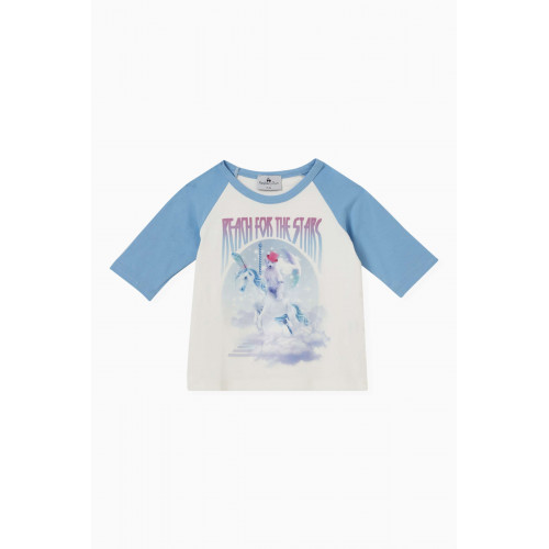 Raspberry Plum - Iris Unicorn T-shirt in Stretch Cotton Jersey
