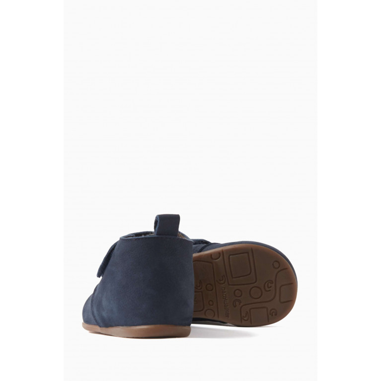 Babywalker - Single-velcro Low Boots in Nubuck Leather