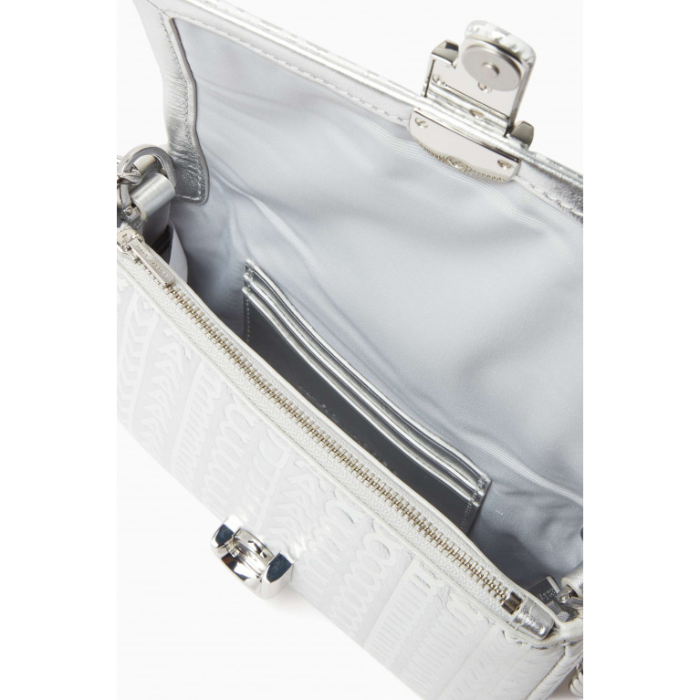Marc Jacobs - Mini J Monogram Shoulder Bag in Metallic Leather