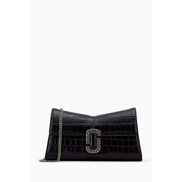 Marc Jacobs - The St. Marc Clutch Bag in Croc-embossed Leather