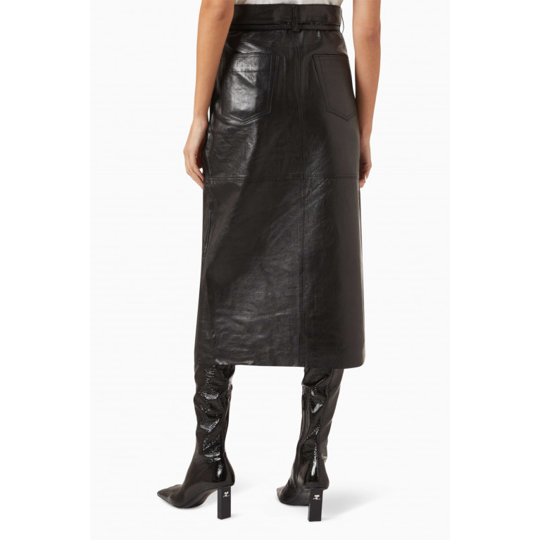 Day Birger et Mikkelsen - Ben Midi Skirt in Leather