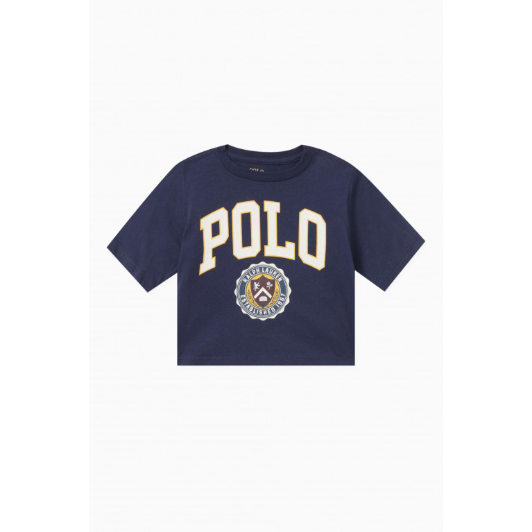 Polo Ralph Lauren - Polo Crest Printed T-shirt in Cotton