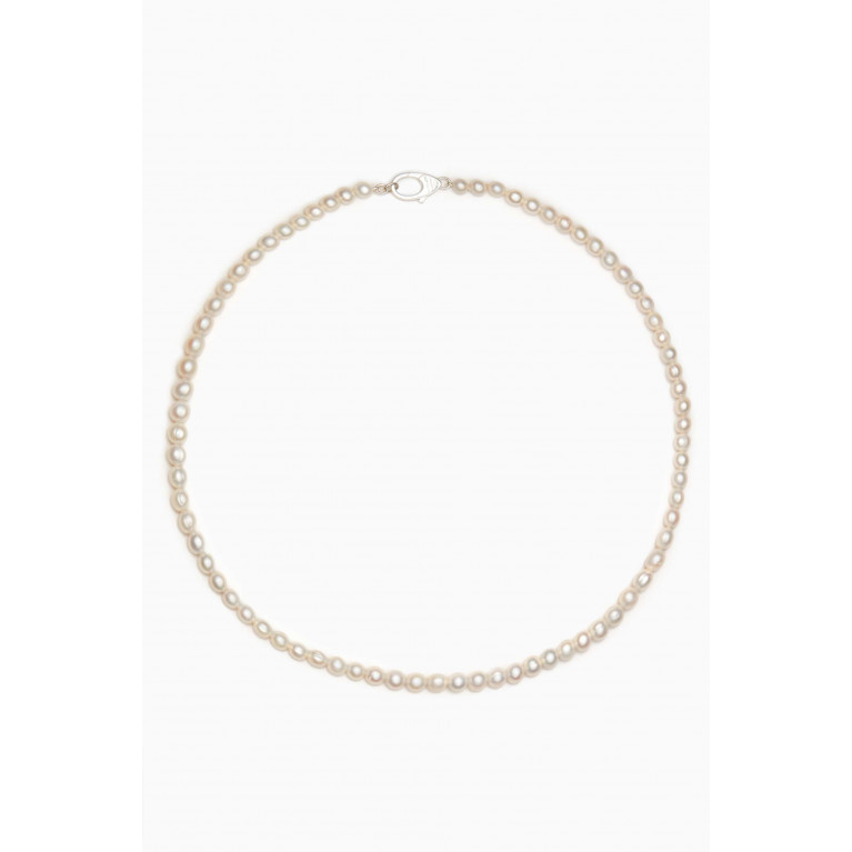 Hatton Labs - Classic Freshwater Pearl Necklace in Sterling Silver