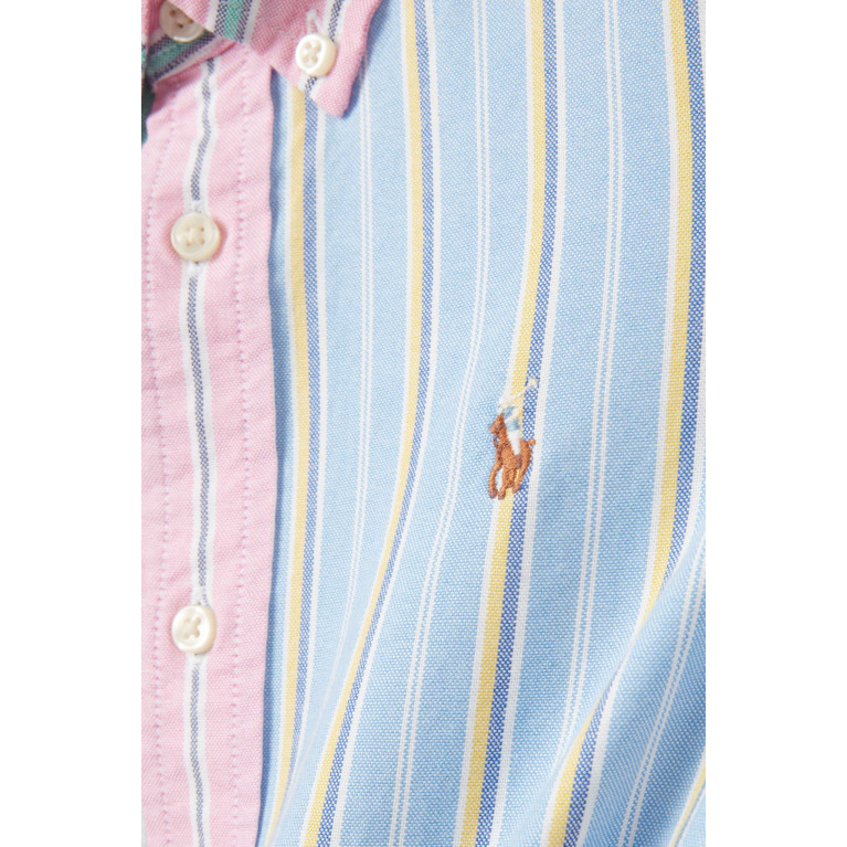Polo Ralph Lauren - Striped Embroidered Pony Shirt in Cotton