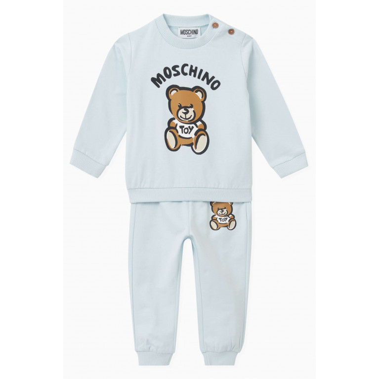 Moschino - Teddy Bear Tracksuit in Cotton Blue