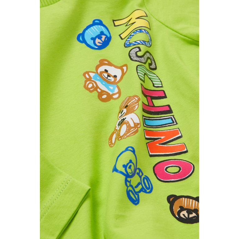 Moschino - Sketch Teddy T-shirt in Cotton Jersey
