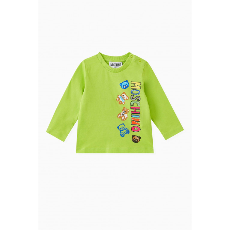 Moschino - Sketch Teddy T-shirt in Cotton Jersey