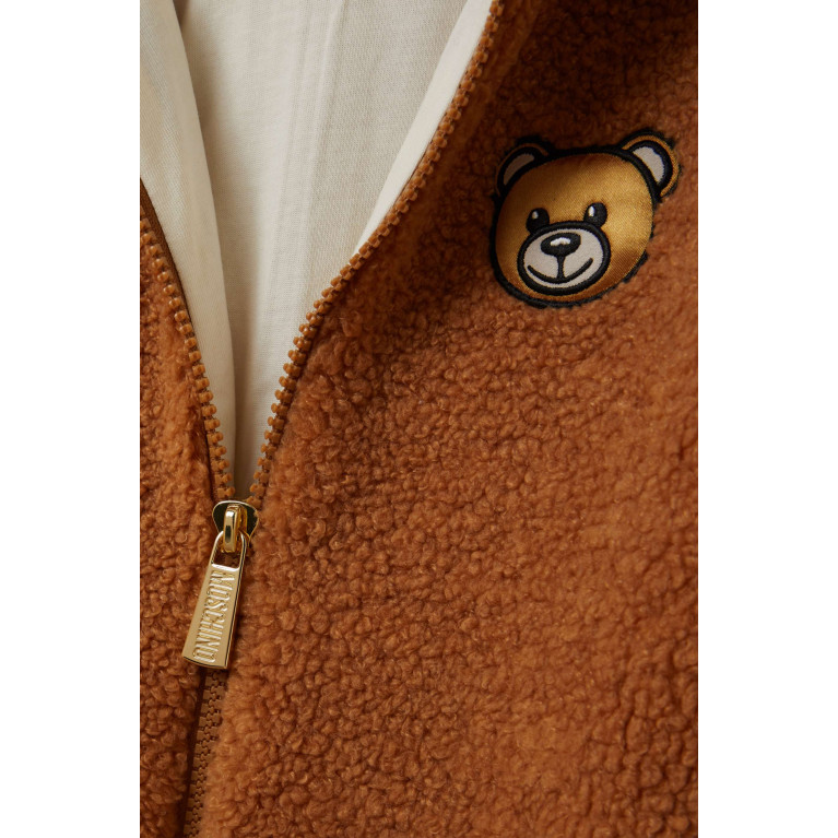 Moschino - Embroidered Teddy Bear Sleepsuit in Polyester