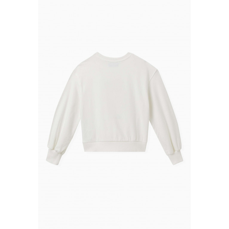 Moschino - Heart Teddy Bear Sweatshirt in Cotton Fleece