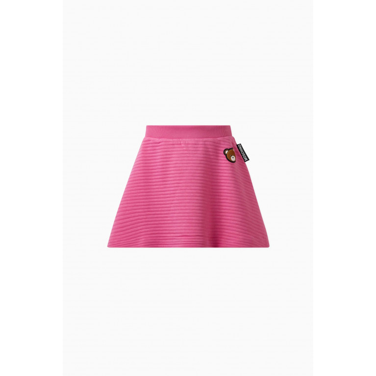 Moschino - Teddy Face Skirt in Cotton