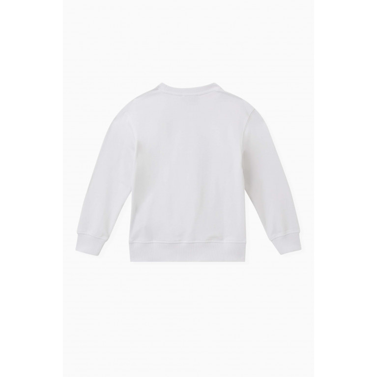 Moschino - Teddy Bear Print Sweatshirt in Cotton White