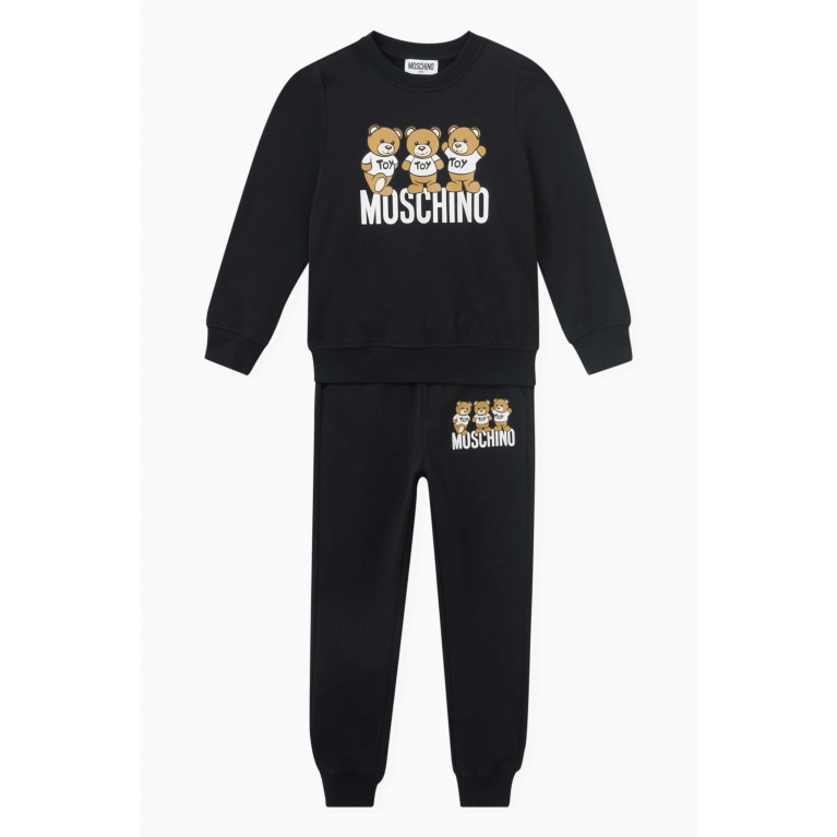 Moschino - Teddy Friends Tracksuit in Cotton Jersey