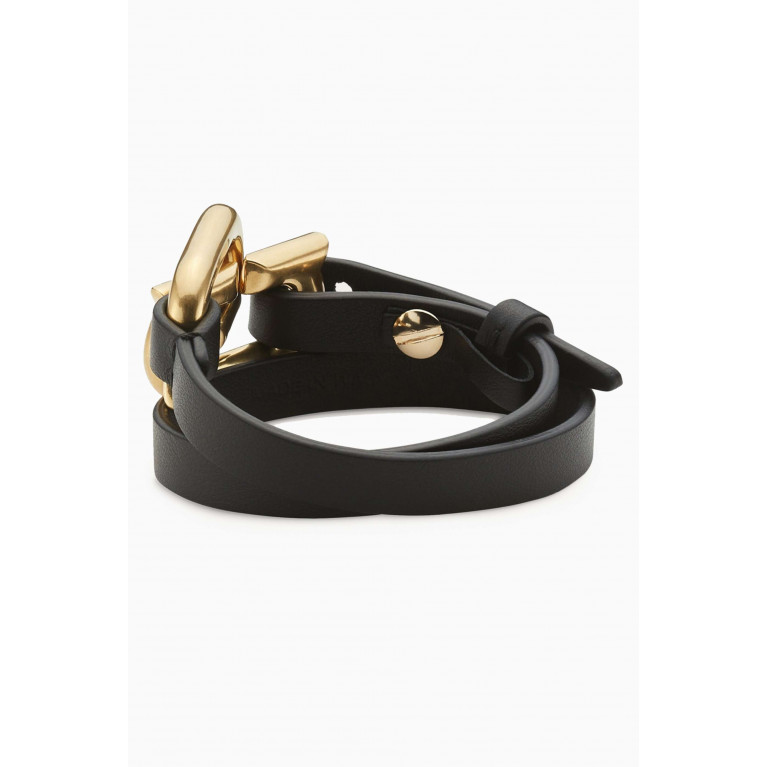 Ferragamo - Double Gancini Bracelet in Leather
