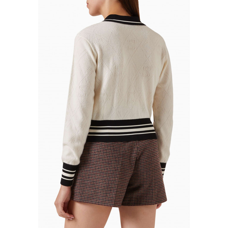 Sandro - Zipped Sweater in Wool Blend