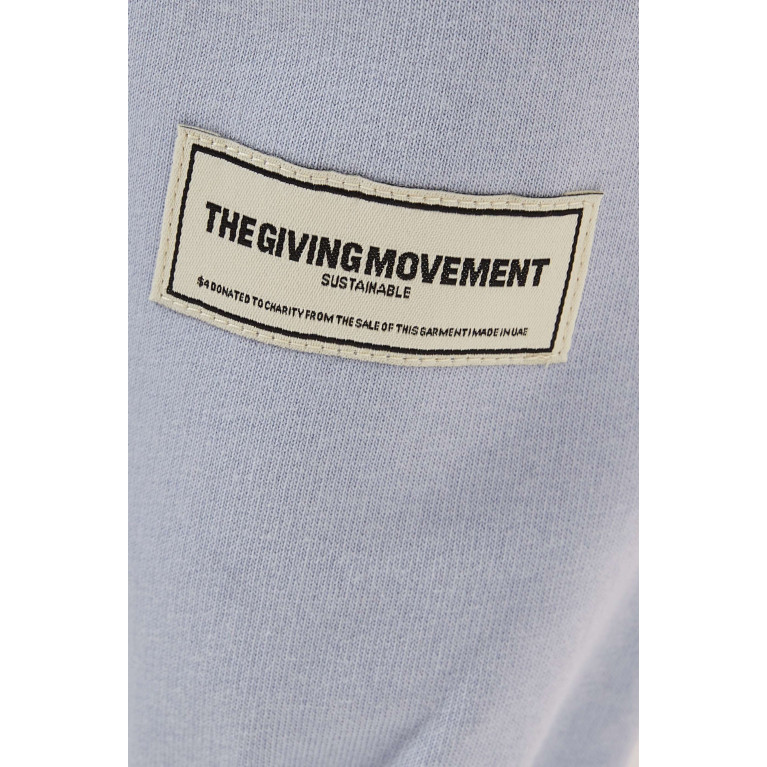 The Giving Movement - Regular-fit 27" Joggers in Organic Cotton-blend Blue