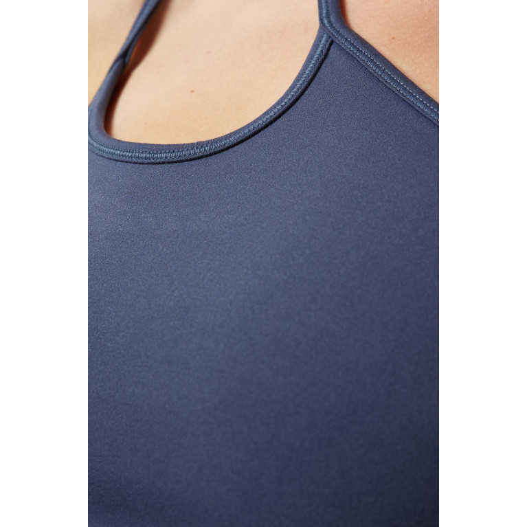 The Giving Movement - Asymmetrical Sports Bra in Softskin100© Blue