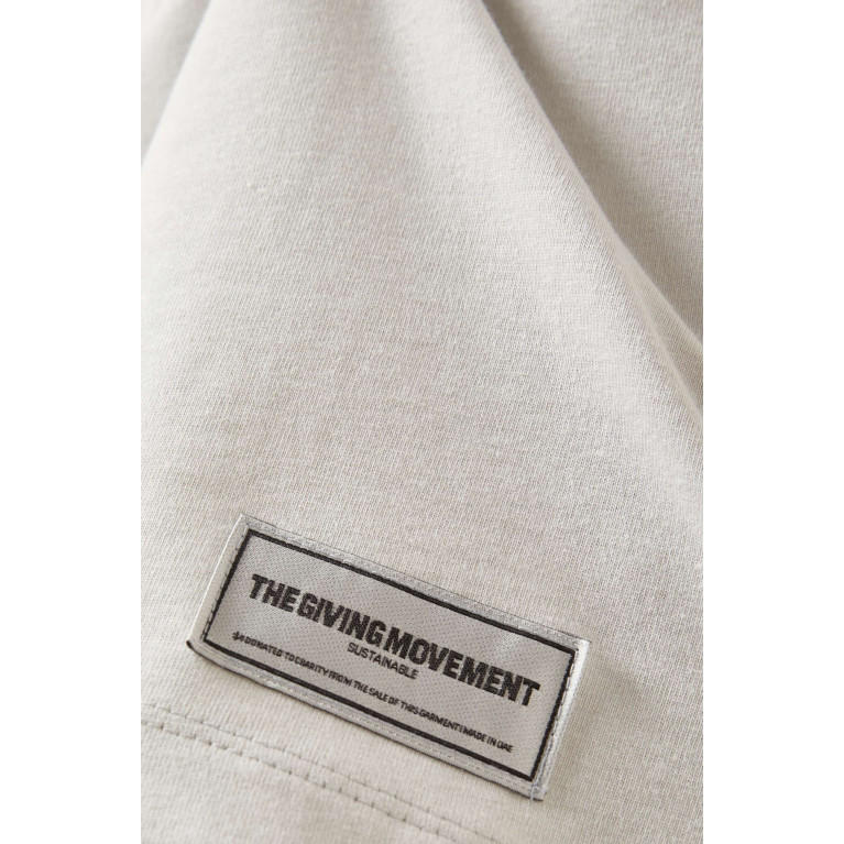 The Giving Movement - Oversized T-shirt in Organic Cotton-jersey Grey