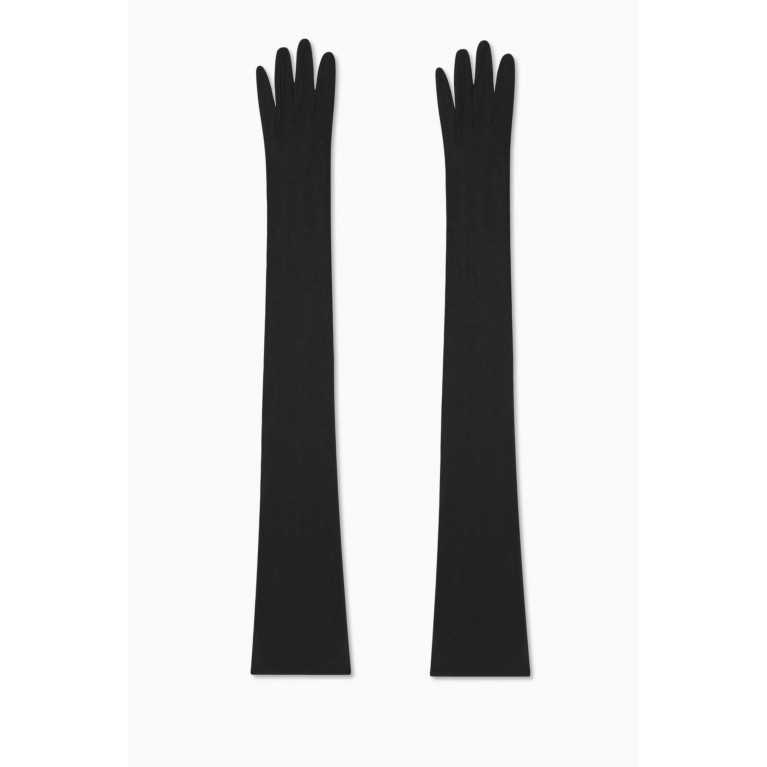 Saint Laurent - Extra-long Gloves in Stretch-viscose