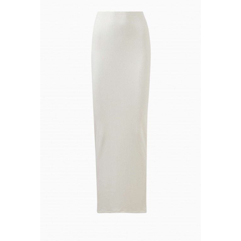 SKIMS - Soft Lounge Maxi Skirt in Rib-knit Marble