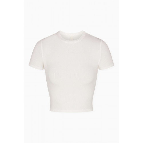SKIMS - Soft Lounge Cropped T-Shirt Marble