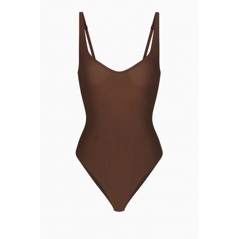SKIMS - Foundations Moulded Brief Bodysuit Cocoa