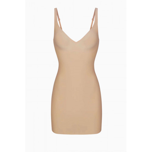SKIMS - Foundations Moulded Cup Slip Dress Clay