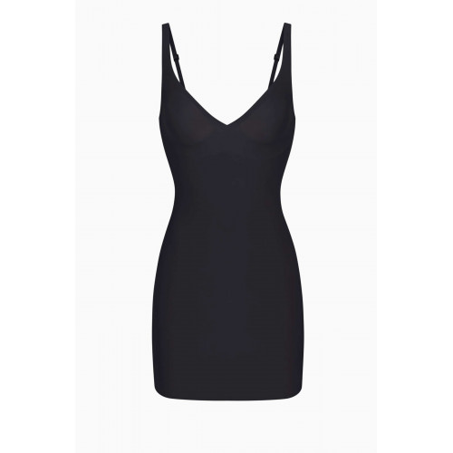 SKIMS - Foundations Moulded Cup Slip Dress Onyx