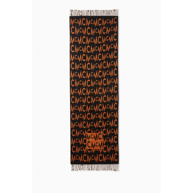 MCM - Graphic Logo Stole in Wool