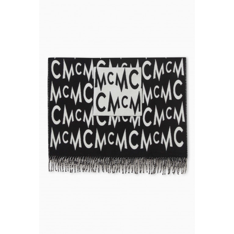 MCM - Graphic Logo Stole in Wool