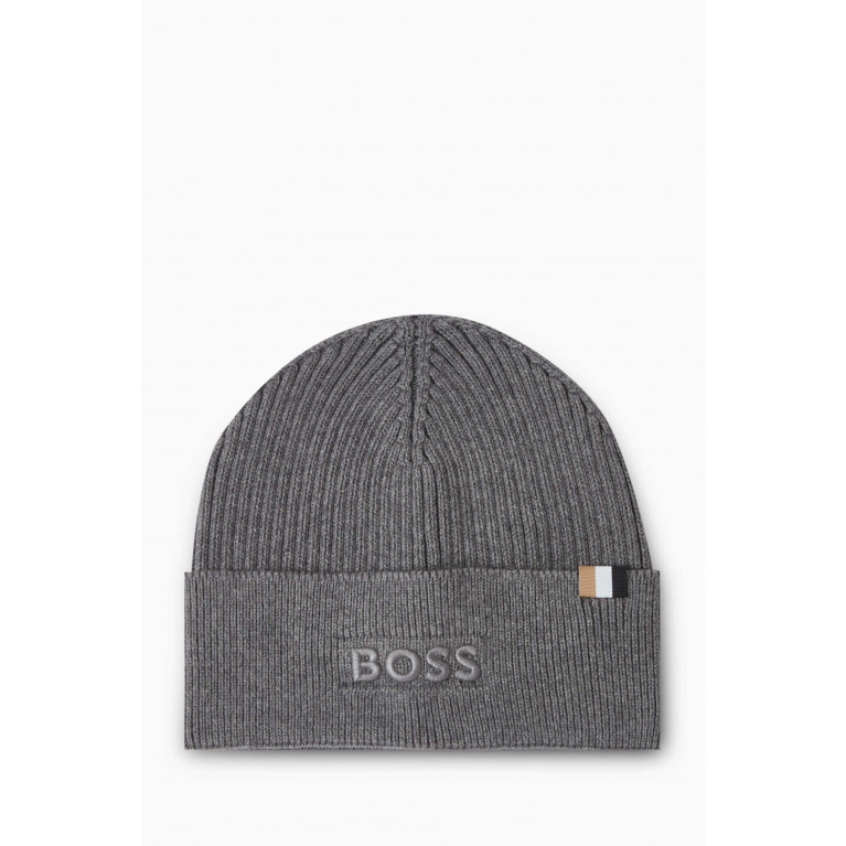 Boss - Magico Beanie Hat in Cotton Blend