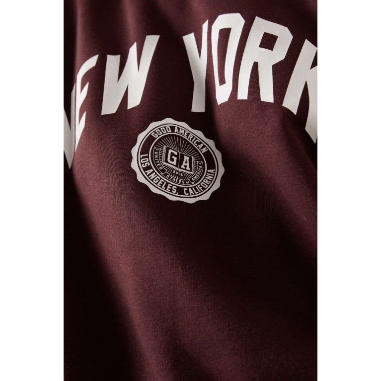 Good American - New York Sweatshirt in Brushed Fleece