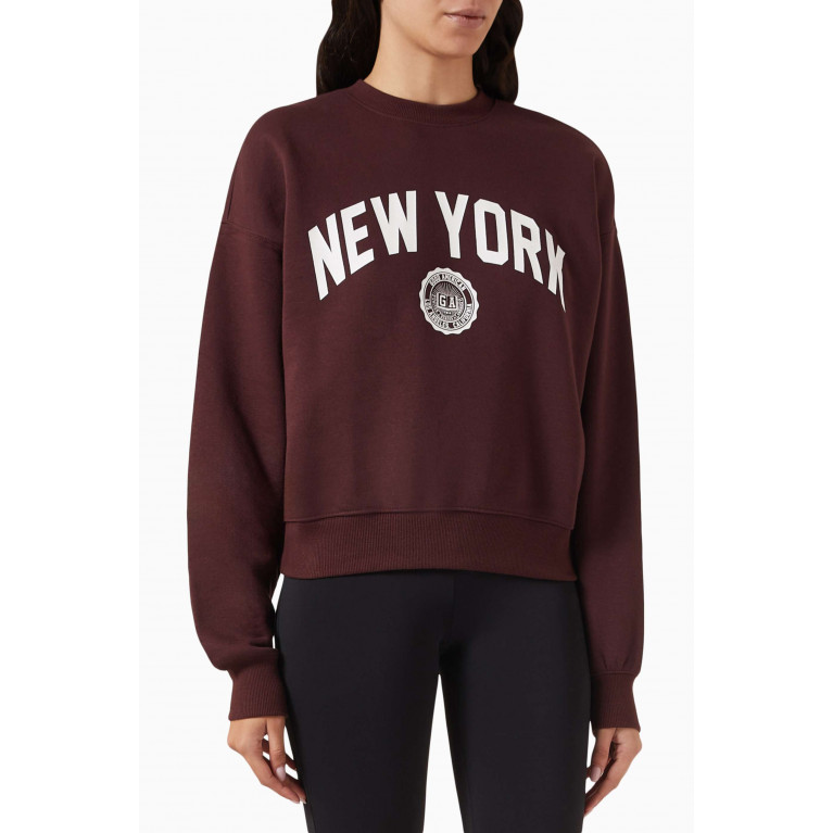 Good American - New York Sweatshirt in Brushed Fleece