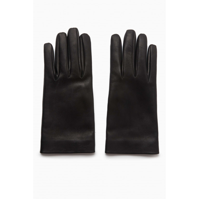 Saint Laurent - Short Slit Gloves in Leather