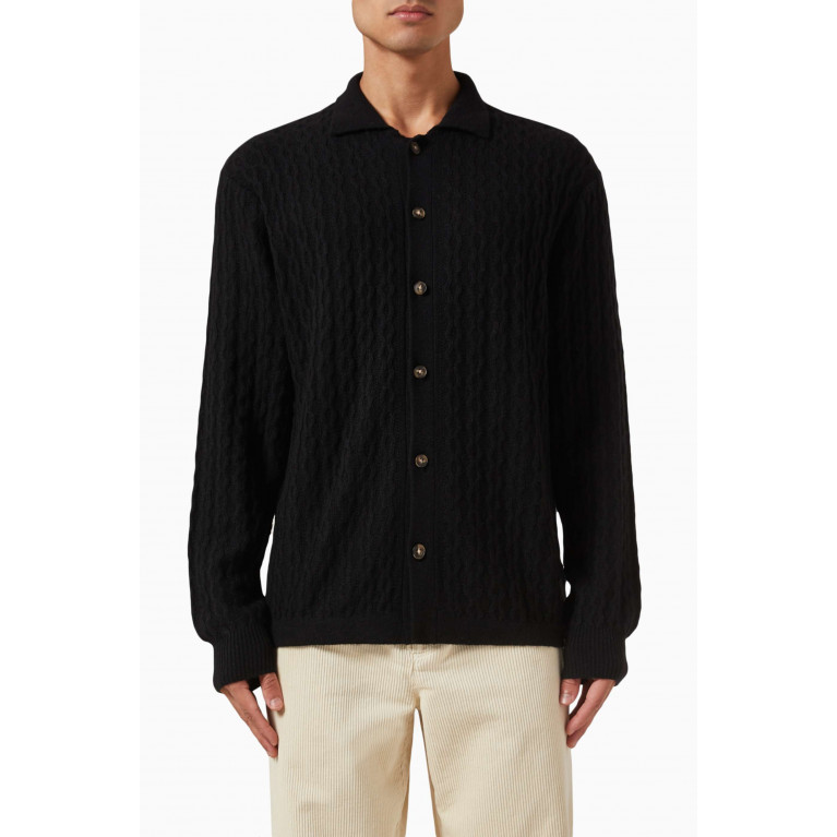Les Deux - Garret Shirt in Wool Blend Knit