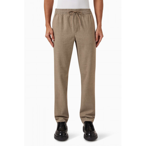Les Deux - Patrick Mélange Straight-leg Pants in Recycled Poly-blend Neutral