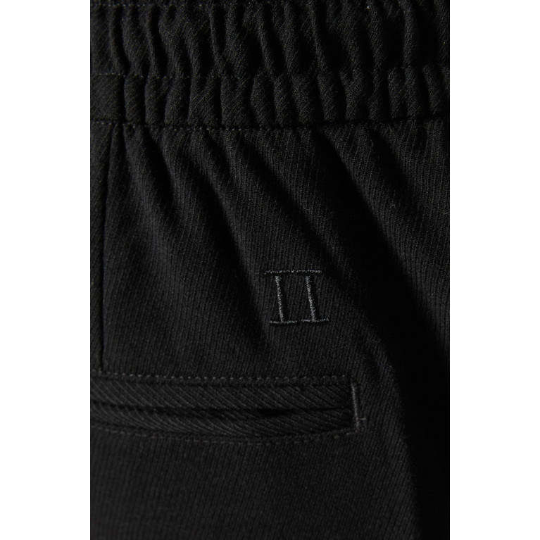 Les Deux - Patrick Mélange Straight-leg Pants in Recycled Poly-blend Black