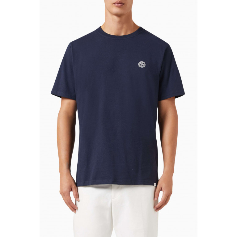 Les Deux - Community T-shirt in Recycled Cotton-blend Jersey