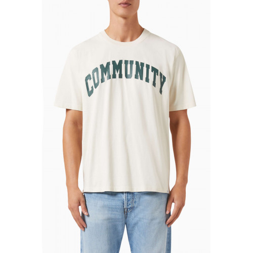 Les Deux - Deacon T-Shirt in Cotton Jersey Neutral