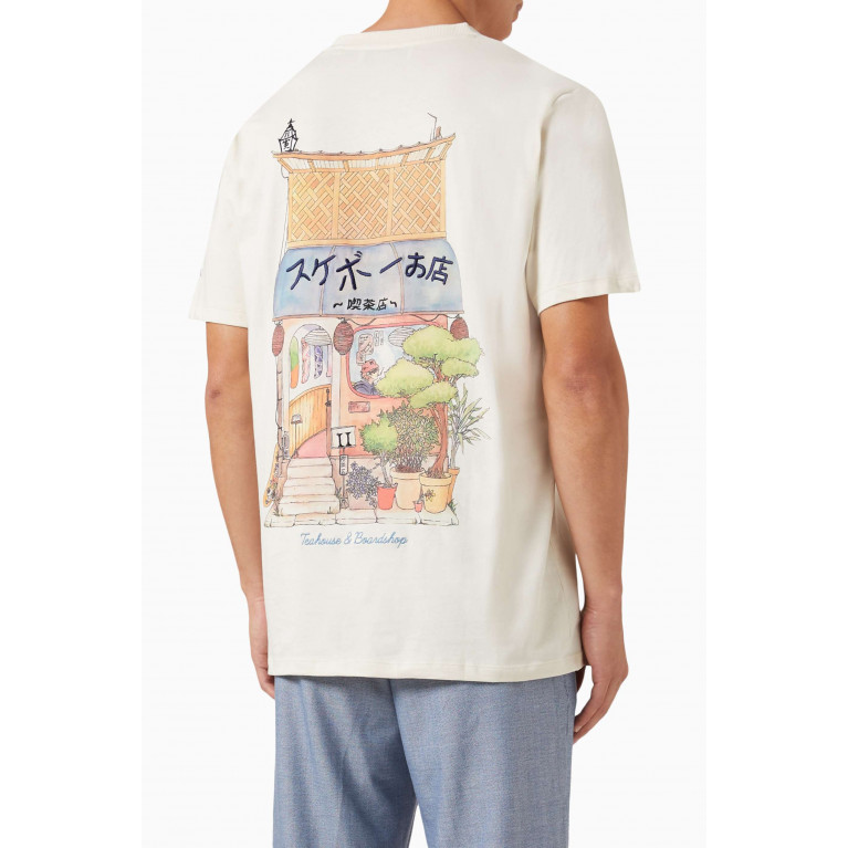 Les Deux - Hiroto T-shirt in Cotton Jersey Neutral