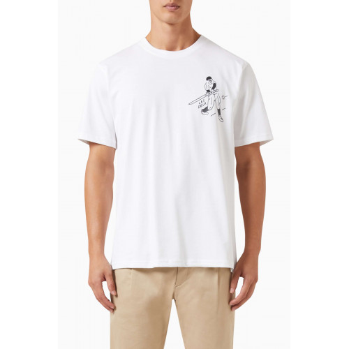 Les Deux - Ametora T-shirt in Recycled Cotton-jersey White