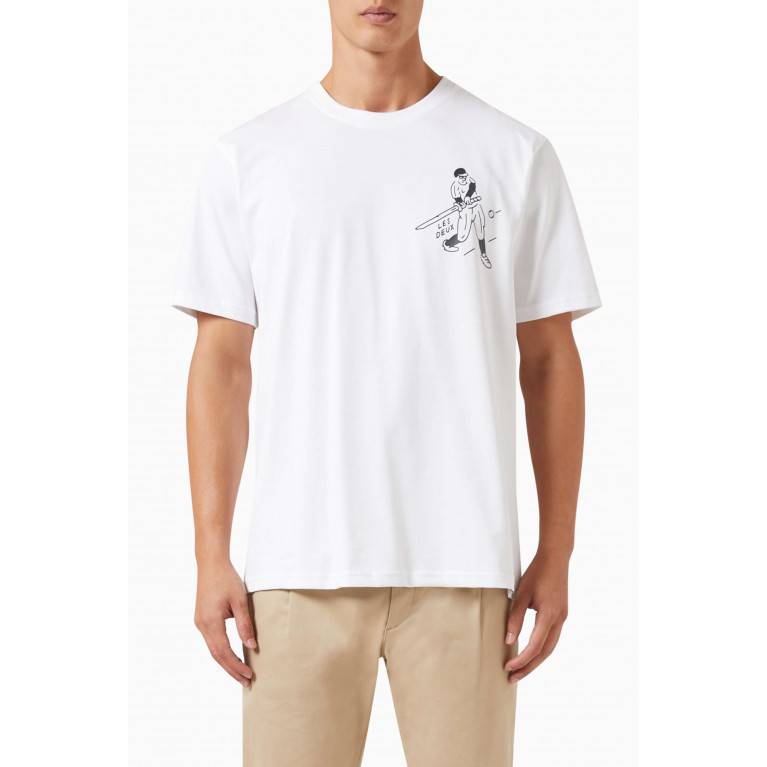 Les Deux - Ametora T-shirt in Recycled Cotton-jersey White