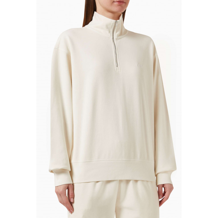 Kith - Hunter Quarter Zip Sweatshirt in Cotton-interlock Neutral