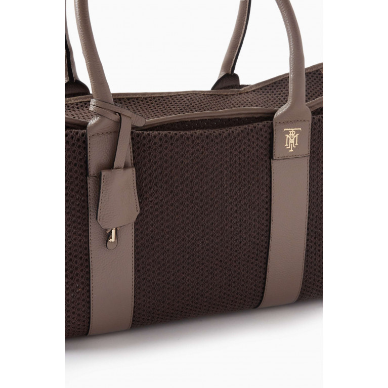 MONTROI - Medium Elektra Bag in Calf Leather & Cotton