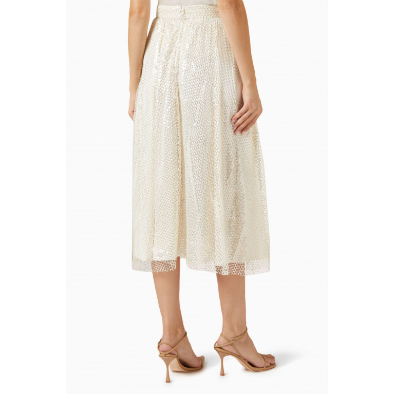Keepsake The Label - Rebecca Sequin-embellished Midi Skirt in Mesh