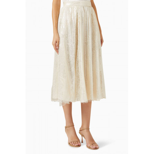 Keepsake The Label - Rebecca Sequin-embellished Midi Skirt in Mesh
