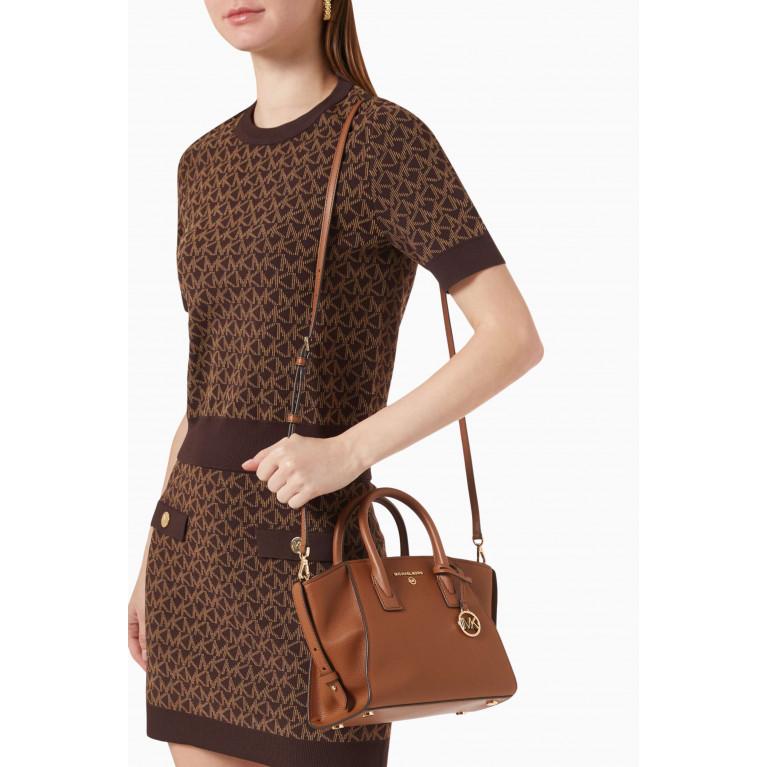 MICHAEL KORS - Small Avril Zip Satchel Bag in Leather